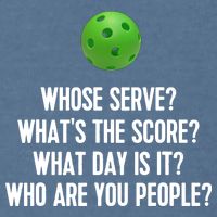 Whats The Score Who Are You People Whose Serve Funny Pickleball Garment-Dyed Sweatshirt