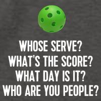 Whats The Score Who Are You People Whose Serve Funny Pickleball Vector Backpack