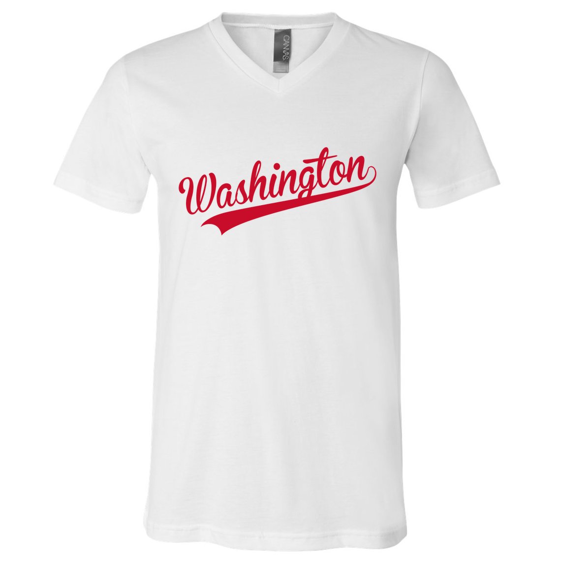 Washington Throwback Sports Fan V-Neck T-Shirt