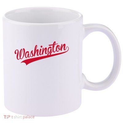 Washington Throwback Sports Fan 11oz C Handle Ceramic Mug