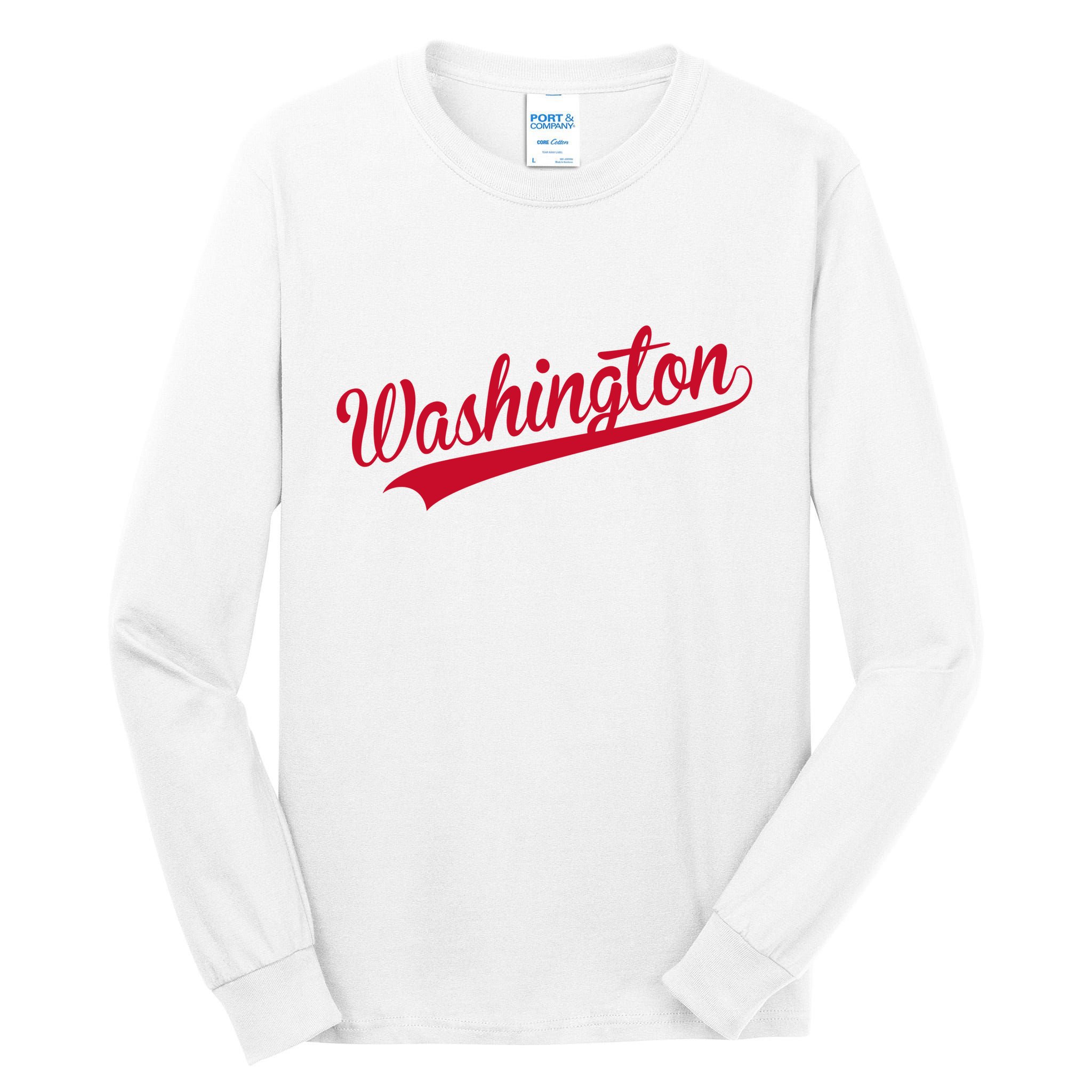 Washington Throwback Sports Fan Tall Long Sleeve T-Shirt