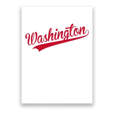 Washington Throwback Sports Fan Poster
