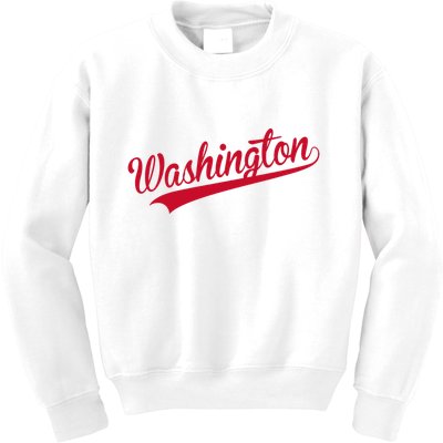 Washington Throwback Sports Fan Kids Sweatshirt