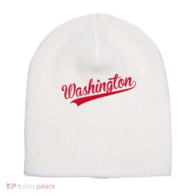Washington Throwback Sports Fan Short Acrylic Beanie