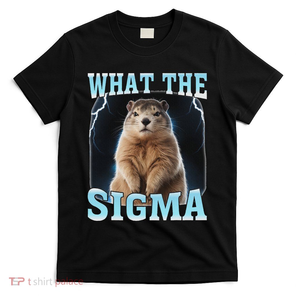 What The Sigma Meme Groundhog Day Funny Groundhog T-Shirt