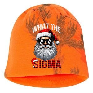 What The Sigma Santa Joke Funny Christmas Meme Xmas Rizz Kati - Camo Knit Beanie