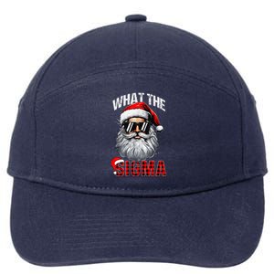 What The Sigma Santa Joke Funny Christmas Meme Xmas Rizz 7-Panel Snapback Hat