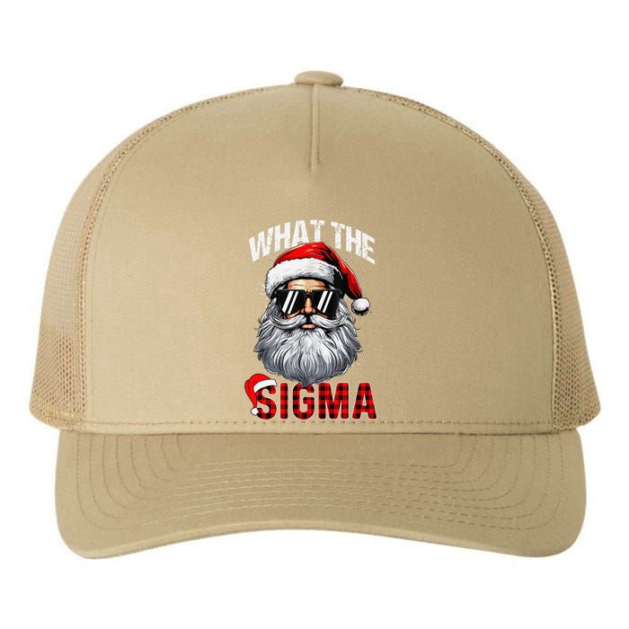 What The Sigma Santa Joke Funny Christmas Meme Xmas Rizz Yupoong Adult 5-Panel Trucker Hat