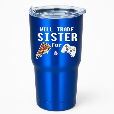 Will Trade Sister For Pizza And Video Games Gift Gamer Gift Tumbler