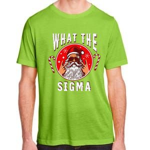 What The Sigma Santa Funny Christmas Meme Xmas Rizz Adult ChromaSoft Performance T-Shirt