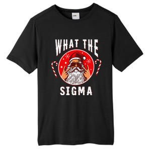 What The Sigma Santa Funny Christmas Meme Xmas Rizz Tall Fusion ChromaSoft Performance T-Shirt