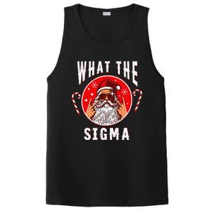 What The Sigma Santa Funny Christmas Meme Xmas Rizz PosiCharge Competitor Tank