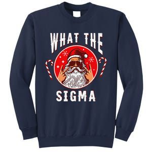 What The Sigma Santa Funny Christmas Meme Xmas Rizz Sweatshirt