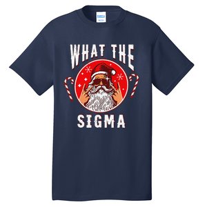 What The Sigma Santa Funny Christmas Meme Xmas Rizz Tall T-Shirt