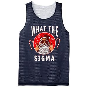 What The Sigma Santa Funny Christmas Meme Xmas Rizz Mesh Reversible Basketball Jersey Tank