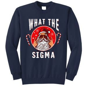 What The Sigma Santa Funny Christmas Meme Xmas Rizz Tall Sweatshirt