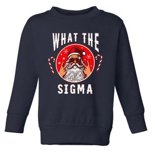 What The Sigma Santa Funny Christmas Meme Xmas Rizz Toddler Sweatshirt