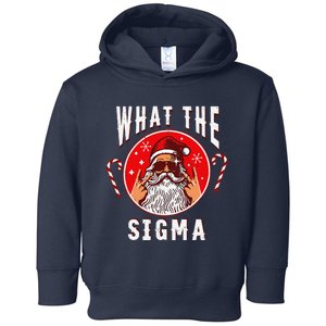 What The Sigma Santa Funny Christmas Meme Xmas Rizz Toddler Hoodie