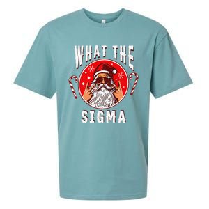 What The Sigma Santa Funny Christmas Meme Xmas Rizz Sueded Cloud Jersey T-Shirt