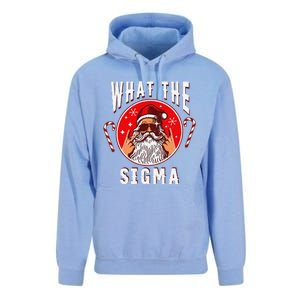 What The Sigma Santa Funny Christmas Meme Xmas Rizz Unisex Surf Hoodie