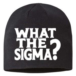 What The Sigma Funny Teens Meme Saying Quote Sustainable Beanie