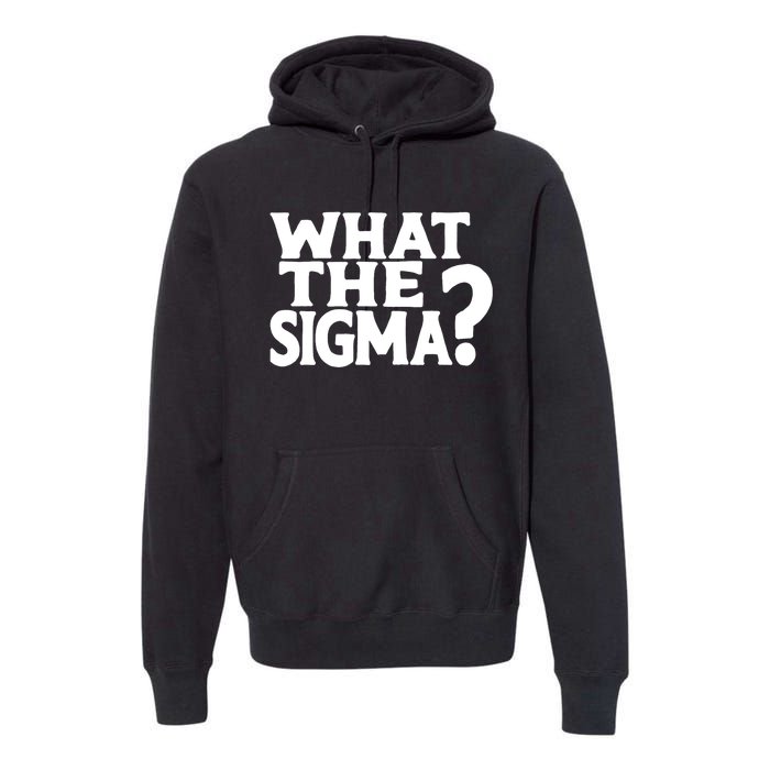 What The Sigma Funny Teens Meme Saying Quote Premium Hoodie