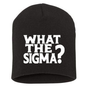 What The Sigma Funny Teens Meme Saying Quote Short Acrylic Beanie