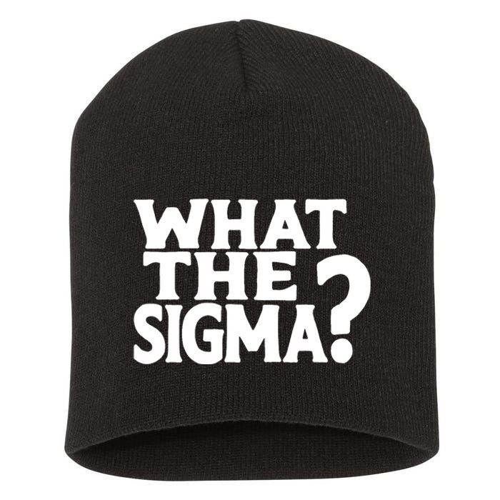 What The Sigma Funny Teens Meme Saying Quote Short Acrylic Beanie