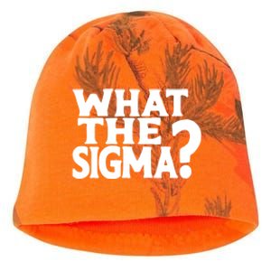 What The Sigma Funny Teens Meme Saying Quote Kati - Camo Knit Beanie