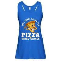 Will Trade Sister For Video Games And Pizza Gift Ladies Essential Flowy Tank