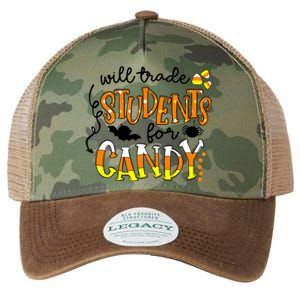 Will Trade Students For Candy Teacher Halloween Legacy Tie Dye Trucker Hat