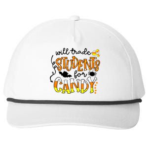 Will Trade Students For Candy Teacher Halloween Snapback Five-Panel Rope Hat