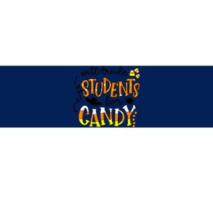 Will Trade Students For Candy Teacher Halloween Bumper Sticker