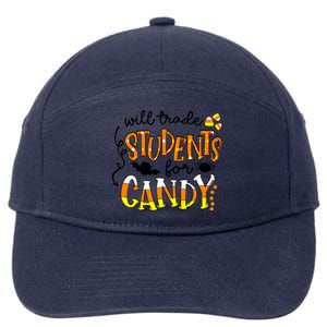 Will Trade Students For Candy Teacher Halloween 7-Panel Snapback Hat