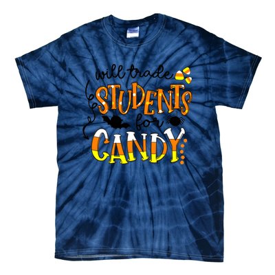 Will Trade Students For Candy Teacher Halloween Tie-Dye T-Shirt