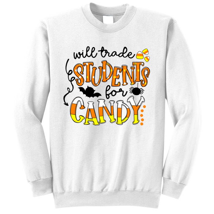 Will Trade Students For Candy Teacher Halloween Sweatshirt