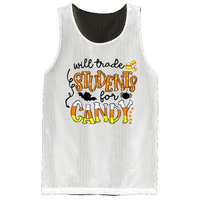 Will Trade Students For Candy Teacher Halloween Mesh Reversible Basketball Jersey Tank