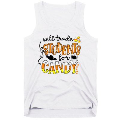 Will Trade Students For Candy Teacher Halloween Tank Top