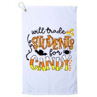 Will Trade Students For Candy Teacher Halloween Platinum Collection Golf Towel