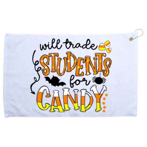 Will Trade Students For Candy Teacher Halloween Grommeted Golf Towel