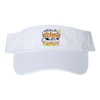 Will Trade Students For Candy Teacher Halloween Valucap Bio-Washed Visor