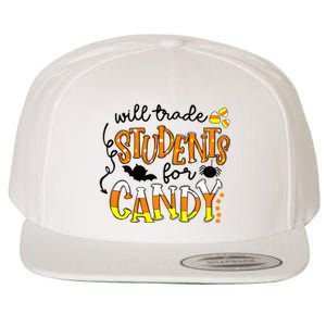 Will Trade Students For Candy Teacher Halloween Wool Snapback Cap