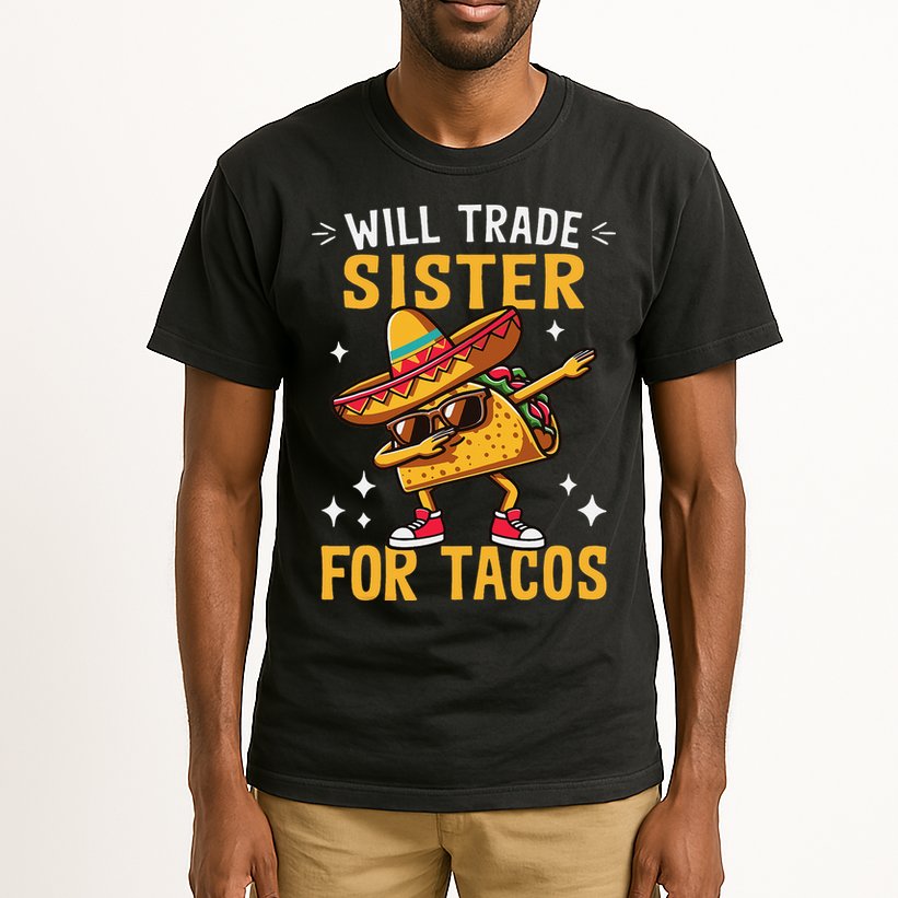 Will Trade Sister For Tacos Lovers Cute Funny Cinco De Mayo Tall T-Shirt