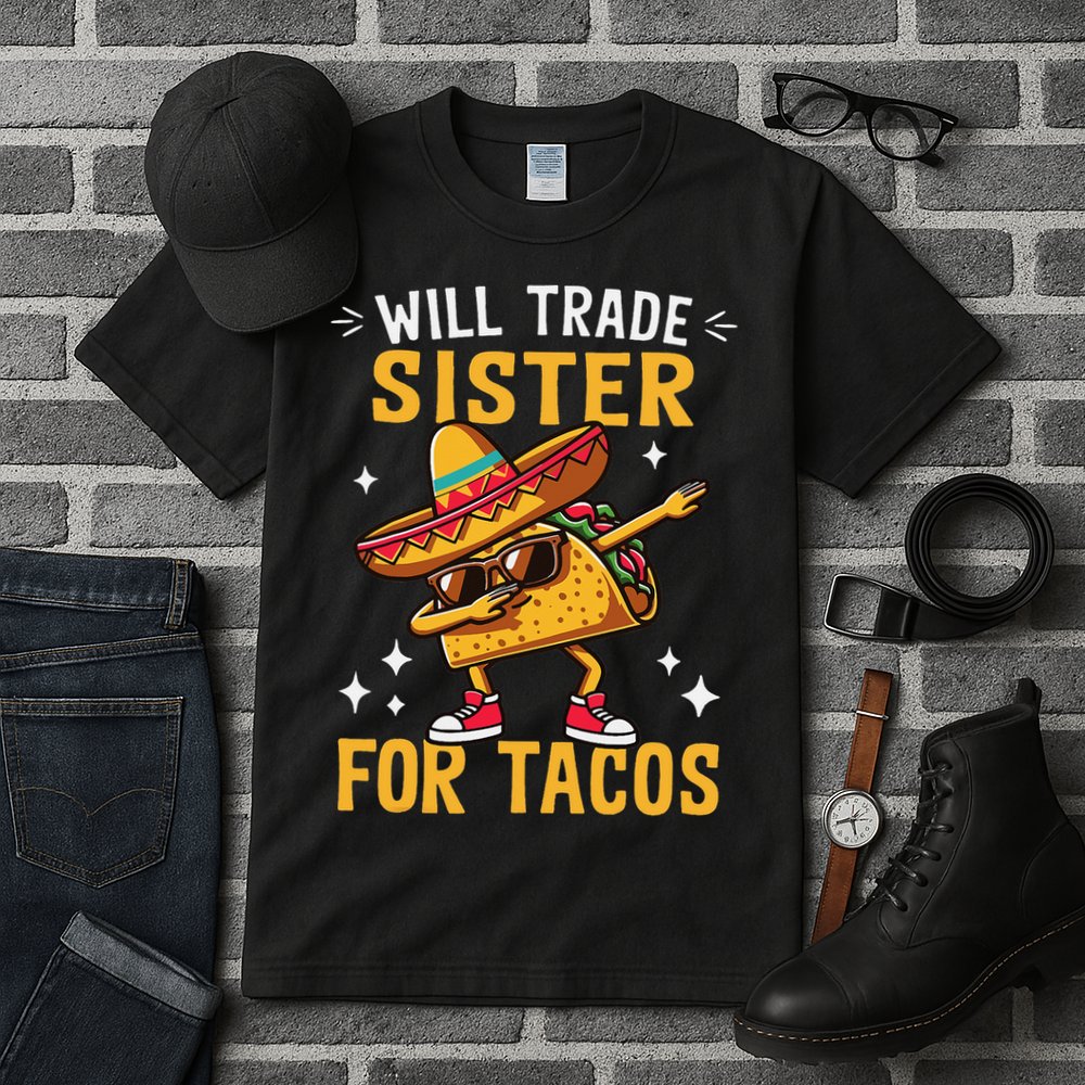 Will Trade Sister For Tacos Lovers Cute Funny Cinco De Mayo Tall T-Shirt