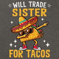 Will Trade Sister For Tacos Lovers Cute Funny Cinco De Mayo Cotton Canvas Backpack