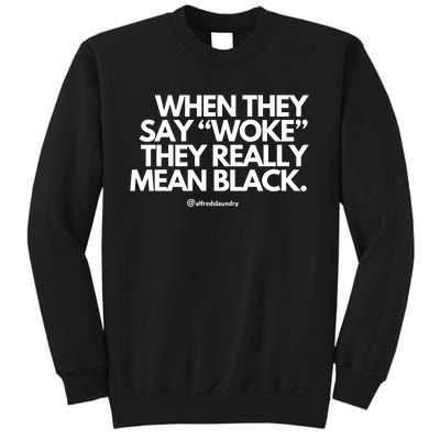 When They Say Woke They Really Mean Blacks Sweatshirt