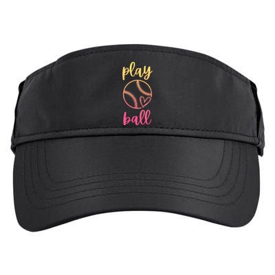 Women Teen Softball Play Ball Adult Drive Performance Visor