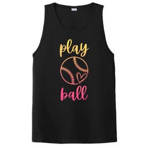 Women Teen Softball Play Ball PosiCharge Competitor Tank