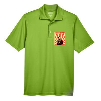 William Tecumseh Sherman Propaganda Design General Sherman Men's Origin Performance Piqué Polo