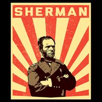 William Tecumseh Sherman Propaganda Design General Sherman Button